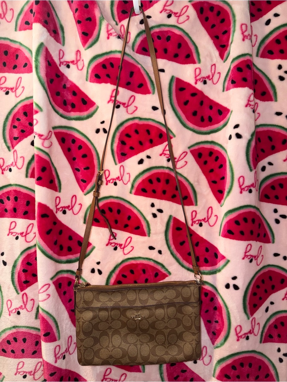 🤎 Coach Signature Leather Crossbody